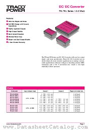 TYL05-1225 datasheet pdf Traco Electronic AG