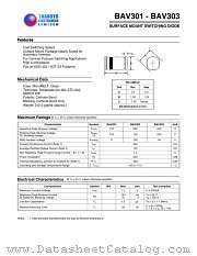 BAV303 datasheet pdf TRANSYS Electronics Limited