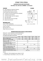 ER801A datasheet pdf TRANSYS Electronics Limited