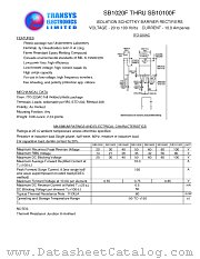 SB1080F datasheet pdf TRANSYS Electronics Limited