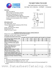 TS158R datasheet pdf TRANSYS Electronics Limited