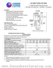 UF1608 datasheet pdf TRANSYS Electronics Limited
