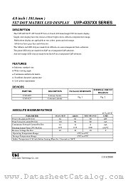 UVP-4257AA datasheet pdf Unity Opto Technology