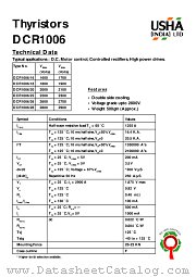 DCR1006_20 datasheet pdf USHA India LTD