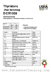 DCR1059_21 datasheet pdf USHA India LTD