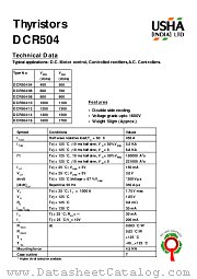 DCR504_14 datasheet pdf USHA India LTD