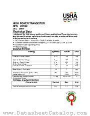 UN100 datasheet pdf USHA India LTD