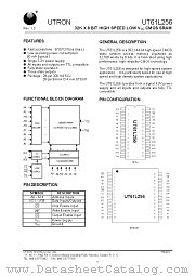 UT61L256LS-10 datasheet pdf UTRON Technology