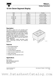 TDSG3160 datasheet pdf Vishay
