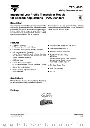 TFDU4203-TR3 datasheet pdf Vishay