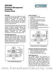 SSC200 datasheet pdf Vitesse Semiconductor Corporation