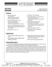 VSC6250QW datasheet pdf Vitesse Semiconductor Corporation