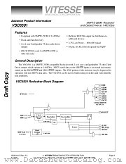 VSC6501RC datasheet pdf Vitesse Semiconductor Corporation