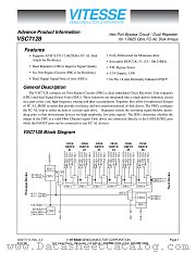 VSC7128QS datasheet pdf Vitesse Semiconductor Corporation