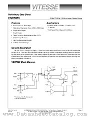 VSC7925KFL datasheet pdf Vitesse Semiconductor Corporation