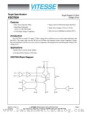 VSC7934 datasheet pdf Vitesse Semiconductor Corporation