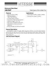 VSC7937X datasheet pdf Vitesse Semiconductor Corporation