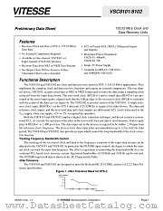VSC8101QB datasheet pdf Vitesse Semiconductor Corporation