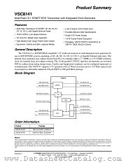 VSC8141QR datasheet pdf Vitesse Semiconductor Corporation