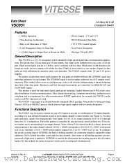 VSC851FX datasheet pdf Vitesse Semiconductor Corporation