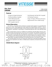 VSC852TP datasheet pdf Vitesse Semiconductor Corporation