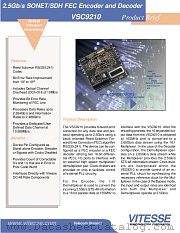 VSC9210 datasheet pdf Vitesse Semiconductor Corporation
