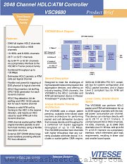VSC9680 datasheet pdf Vitesse Semiconductor Corporation