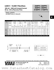 Z100FF3 datasheet pdf Voltage Multipliers