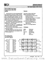 EDH816H64C datasheet pdf White Electronic Designs
