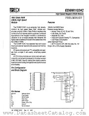 EDI8M11024C datasheet pdf White Electronic Designs