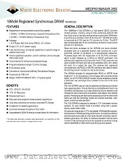 WEDPN16M64VR-125BI datasheet pdf White Electronic Designs