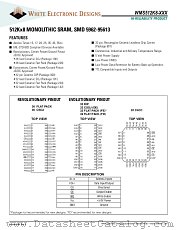 WMS512K8-20FCA datasheet pdf White Electronic Designs