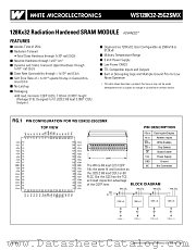 WS128K32-25G2SMN datasheet pdf White Electronic Designs