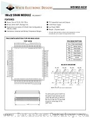 WS1M32-120G3M datasheet pdf White Electronic Designs