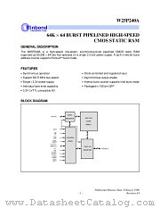 W25P240AF-6 datasheet pdf Winbond Electronics