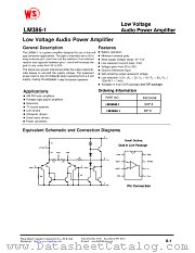 LM386M-1 datasheet pdf Wing Shing Computer Components