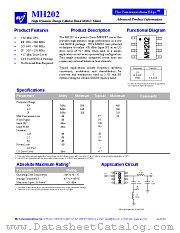 MH202 datasheet pdf WJ Communications