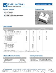 SME1400B-13 datasheet pdf WJ Communications