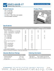SME1400B-17 datasheet pdf WJ Communications