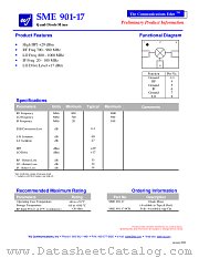 SME901-17 datasheet pdf WJ Communications