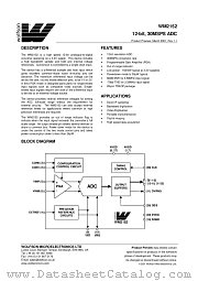 XWM2152IDT datasheet pdf Wolfson