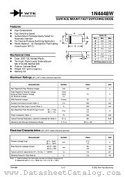 1N4448SW-T1 datasheet pdf Won-Top Electronics