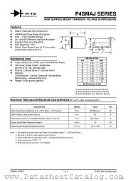 P4SMAJ120A-T3 datasheet pdf Won-Top Electronics