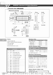 WH1602E datasheet pdf WSTAR