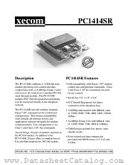 PC1414SR datasheet pdf XECOM