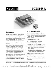 PC2814SR datasheet pdf XECOM
