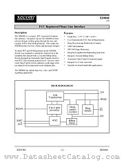 XE0068 datasheet pdf XECOM