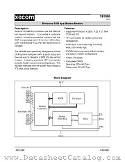 XE2486 datasheet pdf XECOM