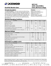 QPP-018 datasheet pdf XEMOD
