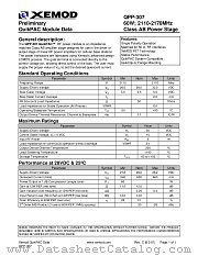 QPP-307 datasheet pdf XEMOD